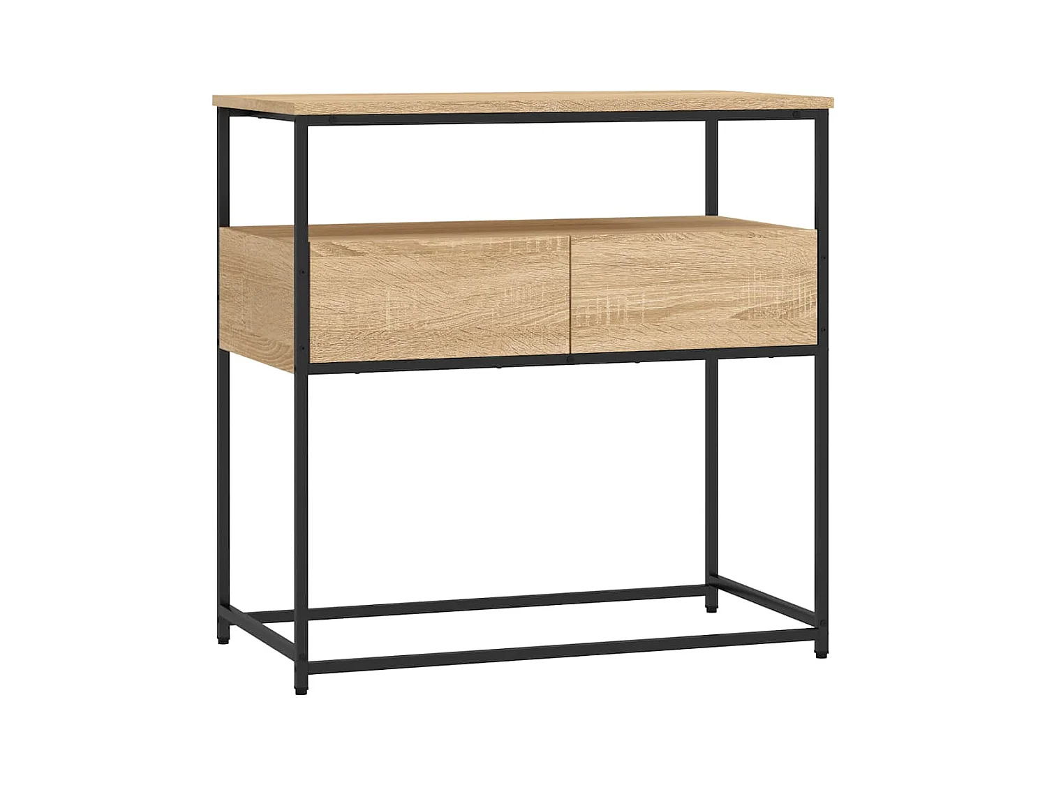 Table console chêne sonoma 75x40x75 cm bois d'ingénierie