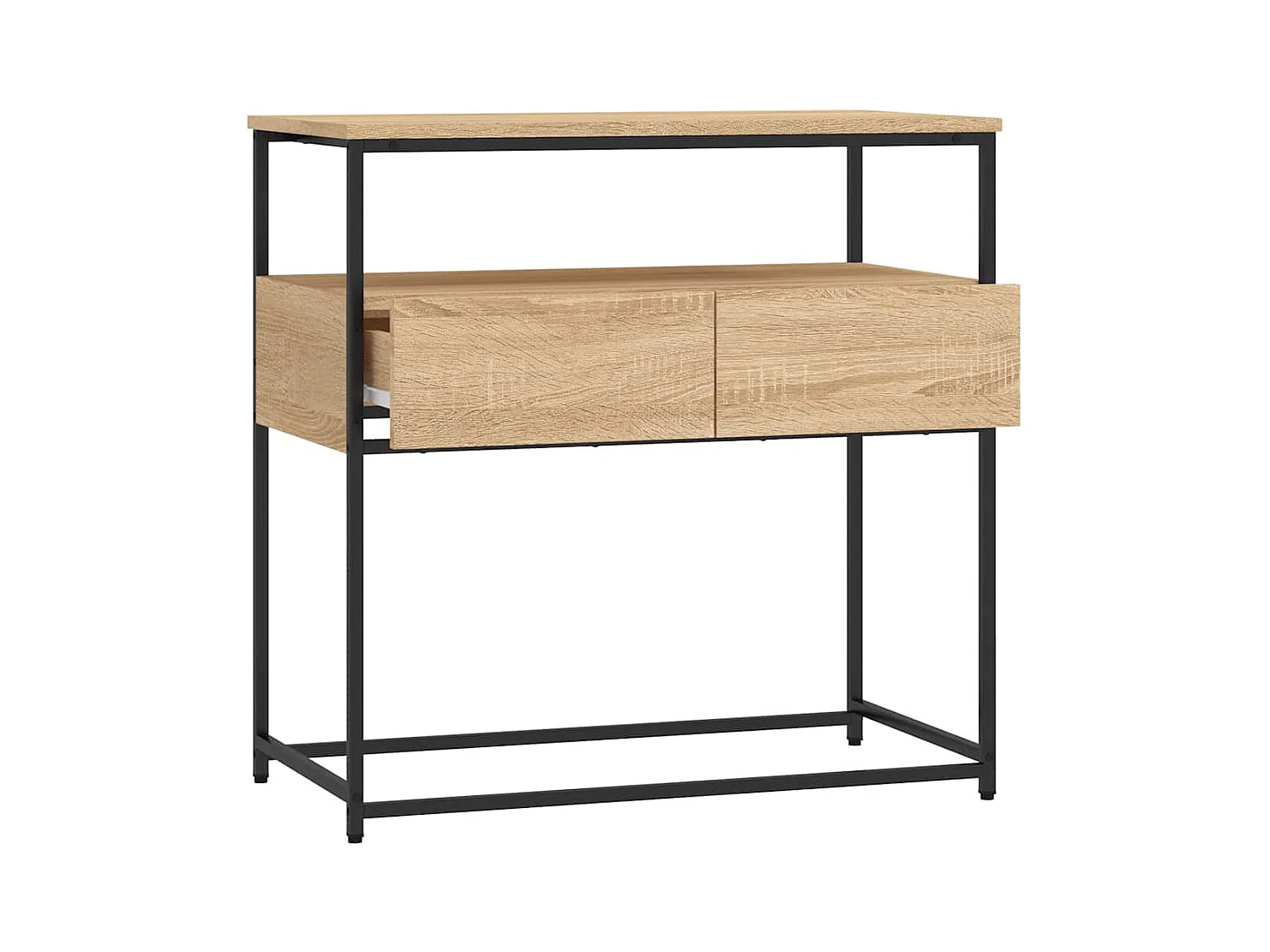 Table console chêne sonoma 75x40x75 cm bois d'ingénierie