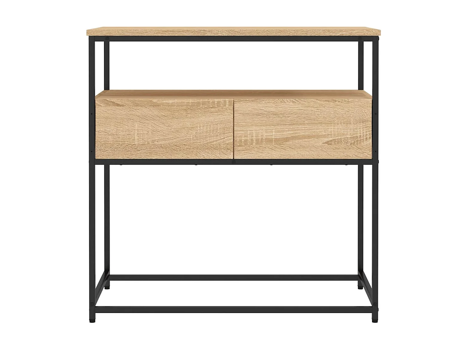 Table console chêne sonoma 75x40x75 cm bois d'ingénierie