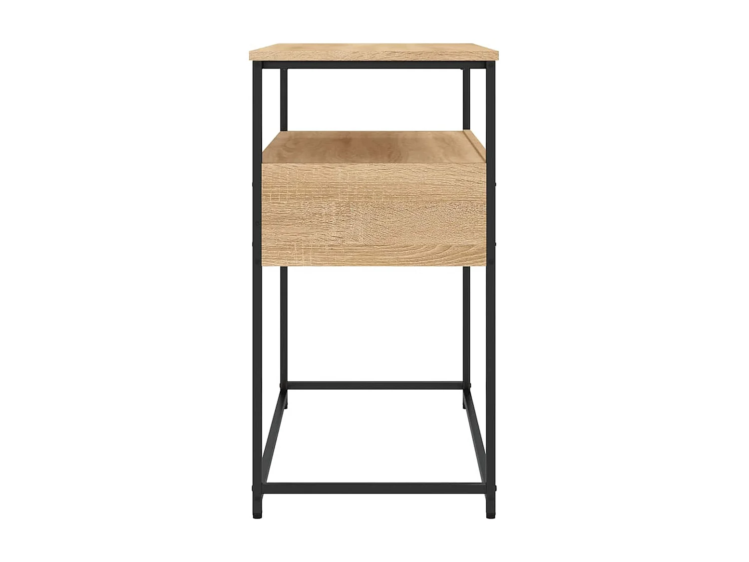 Table console chêne sonoma 75x40x75 cm bois d'ingénierie