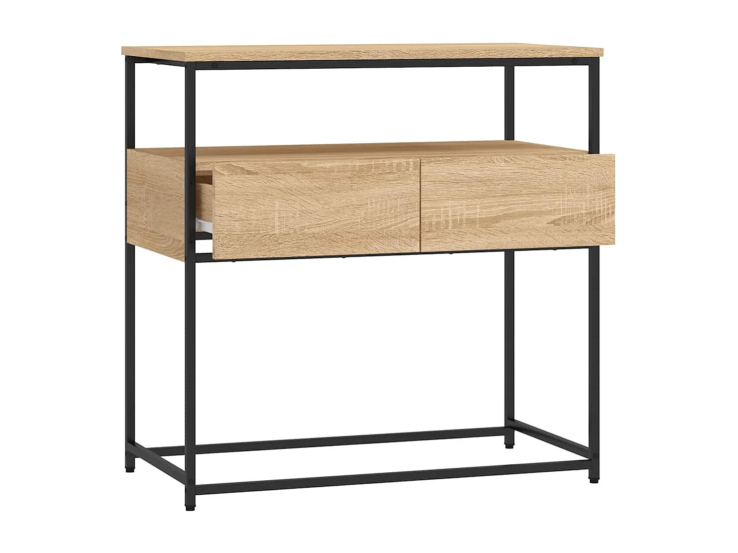 Sonoma eiken consoletafel 75x40x75 cm bewerkt hout