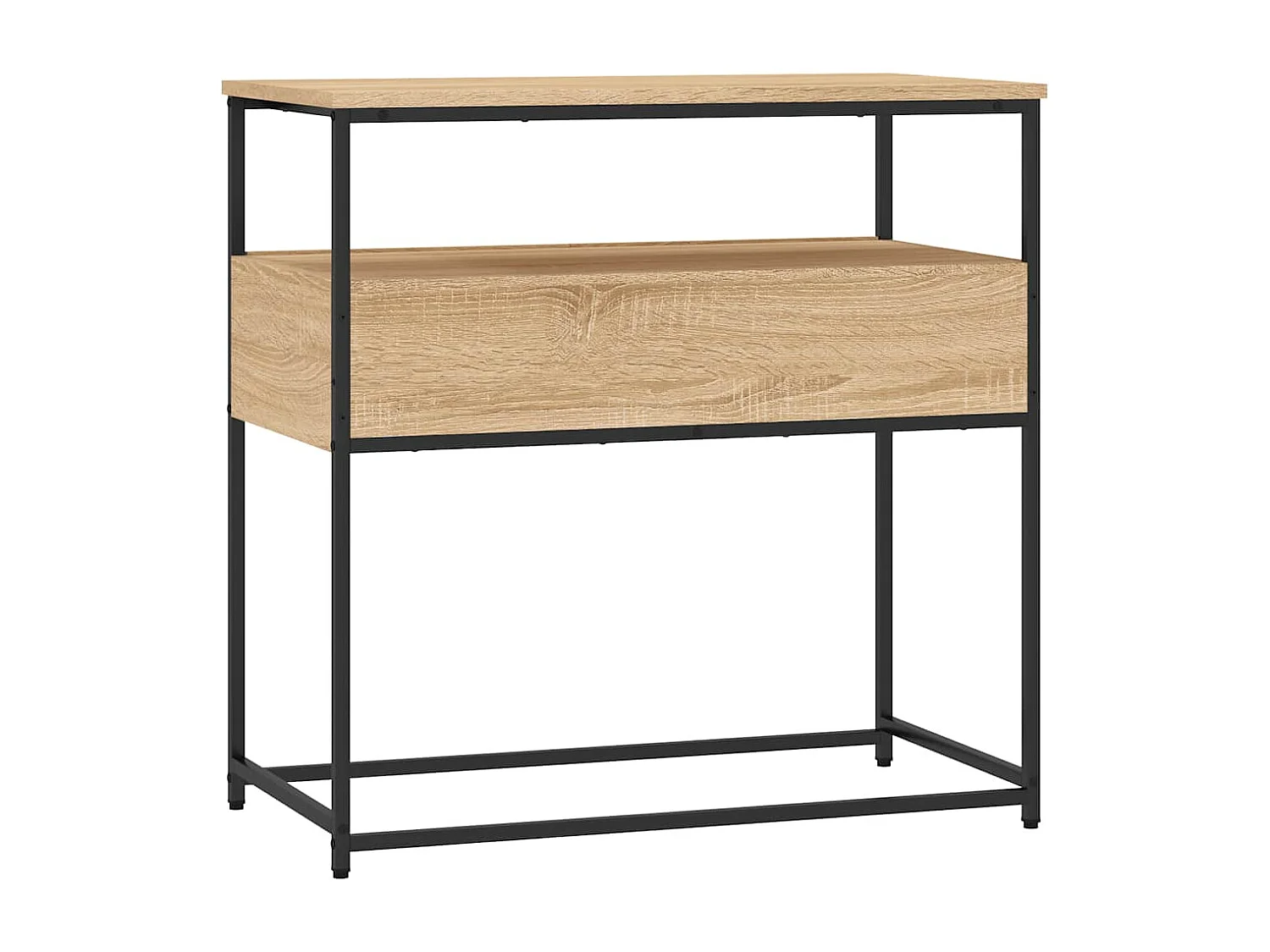 Sonoma eiken consoletafel 75x40x75 cm bewerkt hout