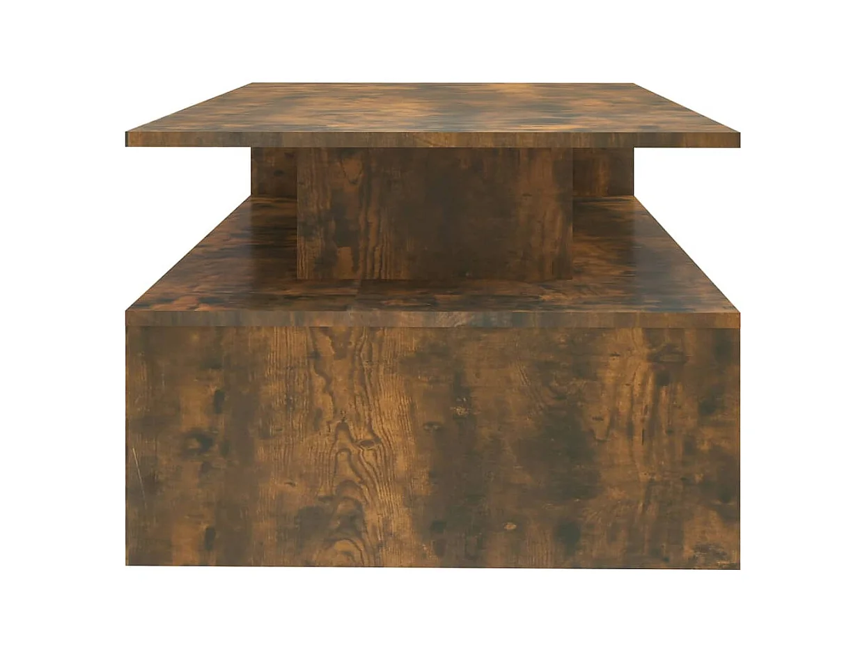 Table basse Chêne fumé 90x60x42,5 cm Bois d'ingénierie