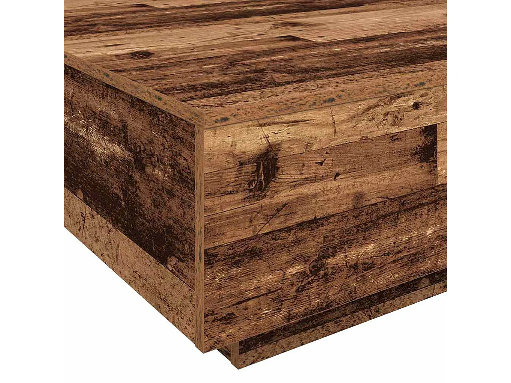 Table Basse Bois ancien 100 x 100 x 31 cm Bois d'ingénierie