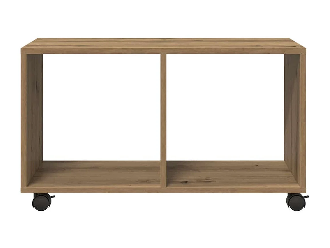 Armoire à roulettes chêne artisanal bois d'ingénierie