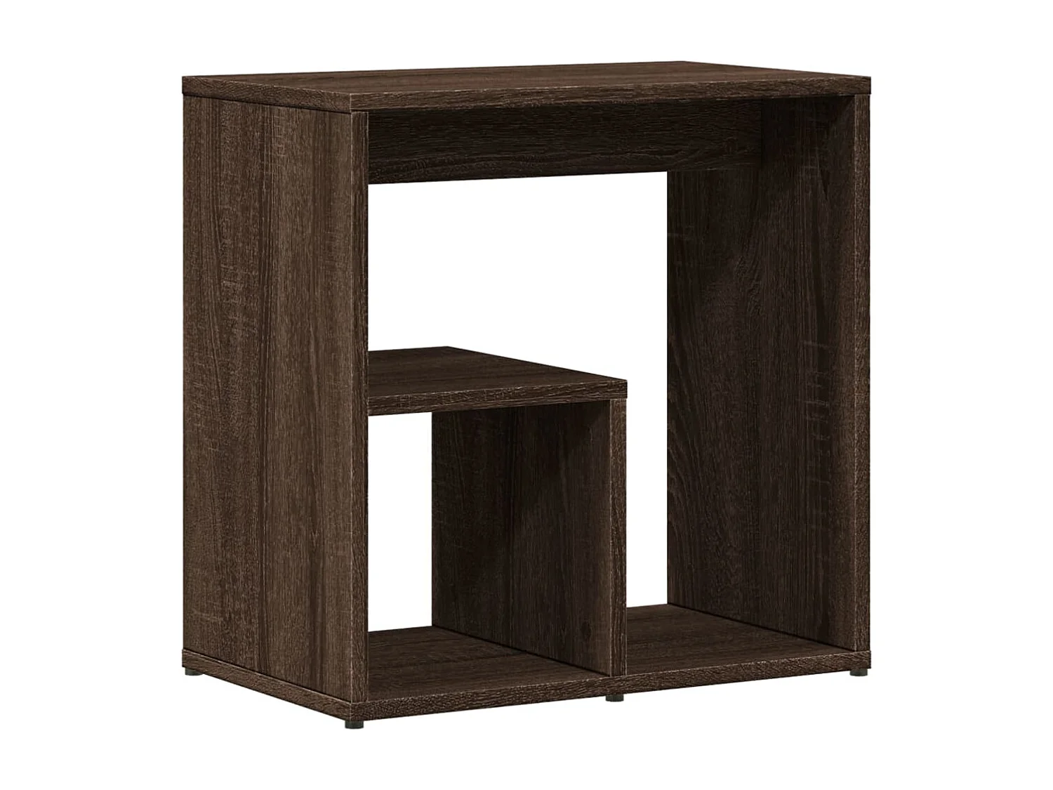 Mesas auxiliares 2 piezas roble marrón 50x30x50 cm madera de ingeniería