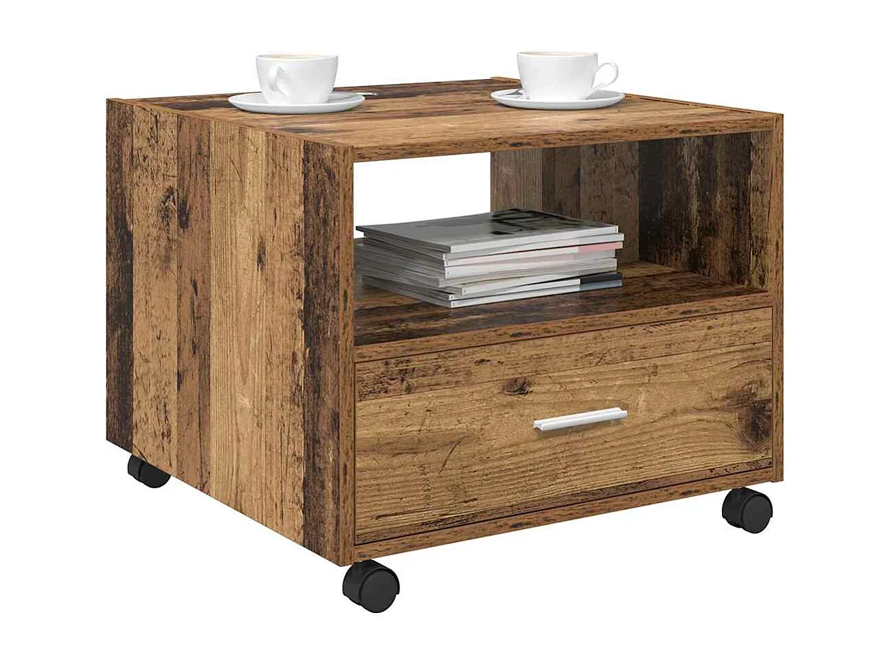 Table basse Bois ancien 55 x 55 x 45 cm Bois d'ingénierie