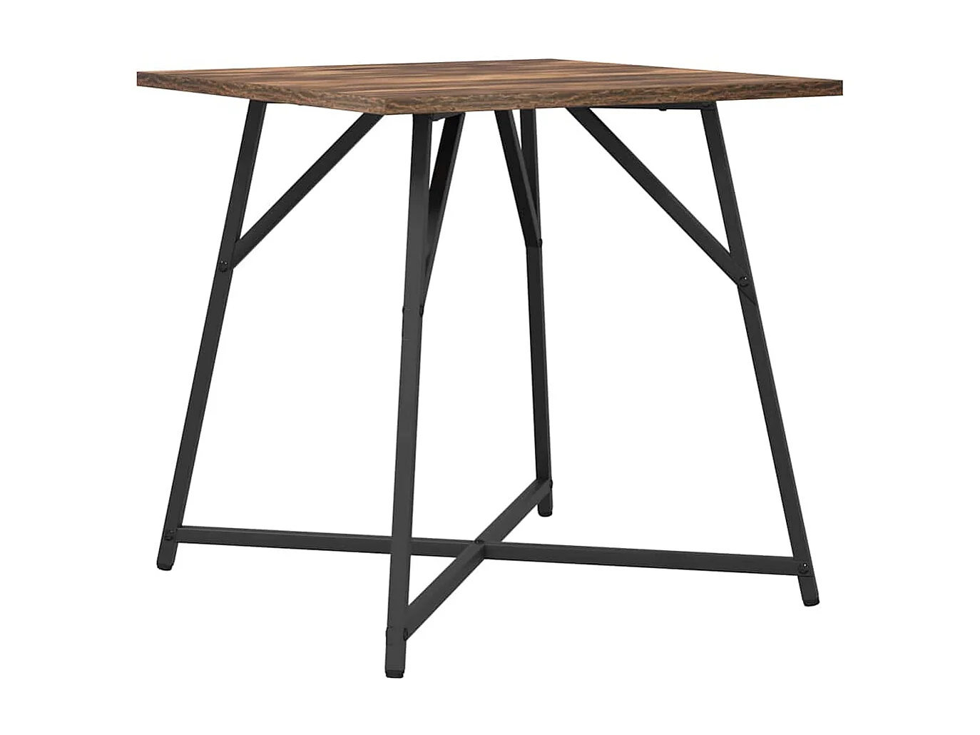 Ensemble de tables d'appoint 2 pcs Chêne fumé et noir