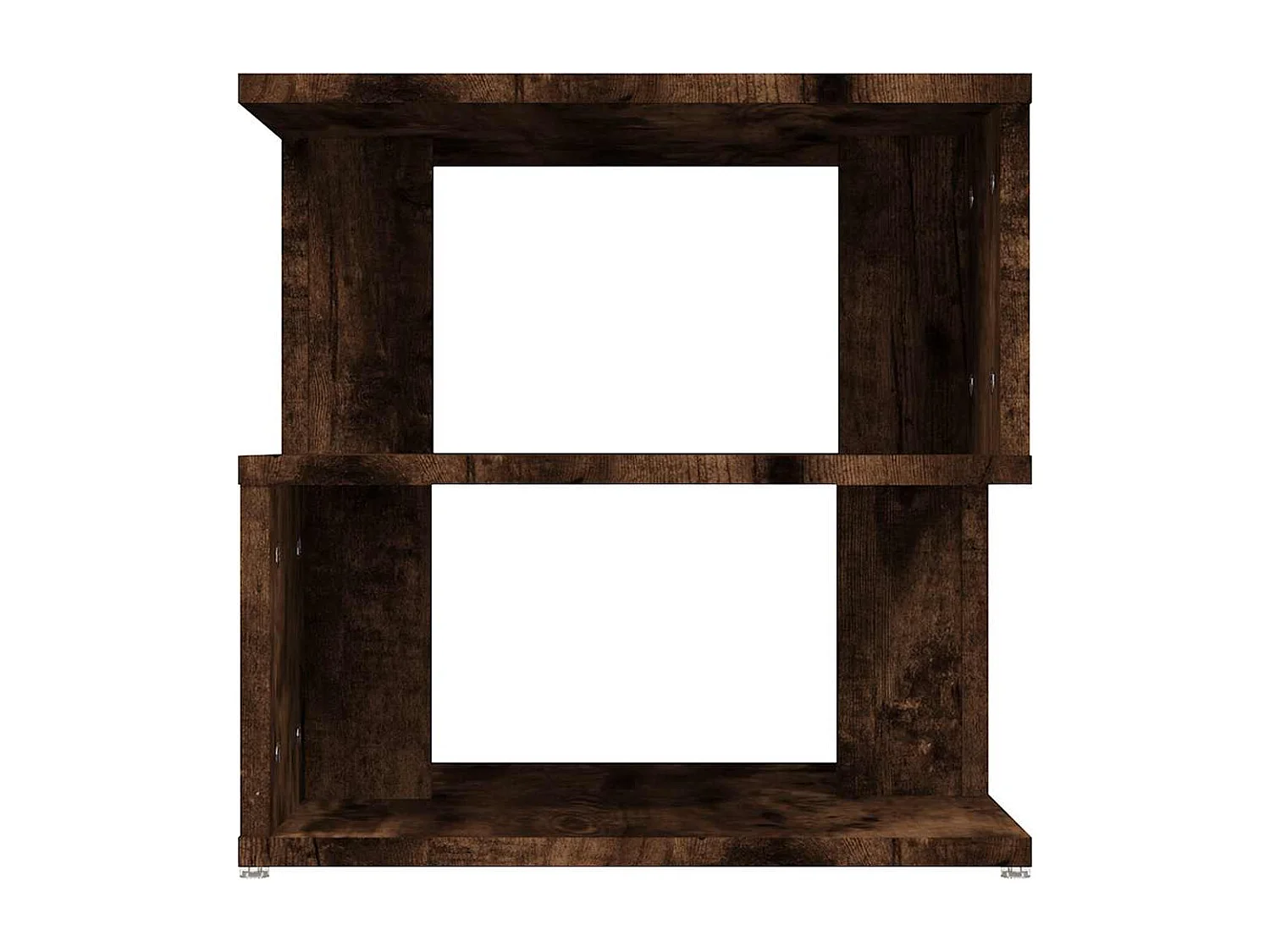 Tavolino laterale in rovere affumicato 40x40x40 cm in legno ingegnerizzato