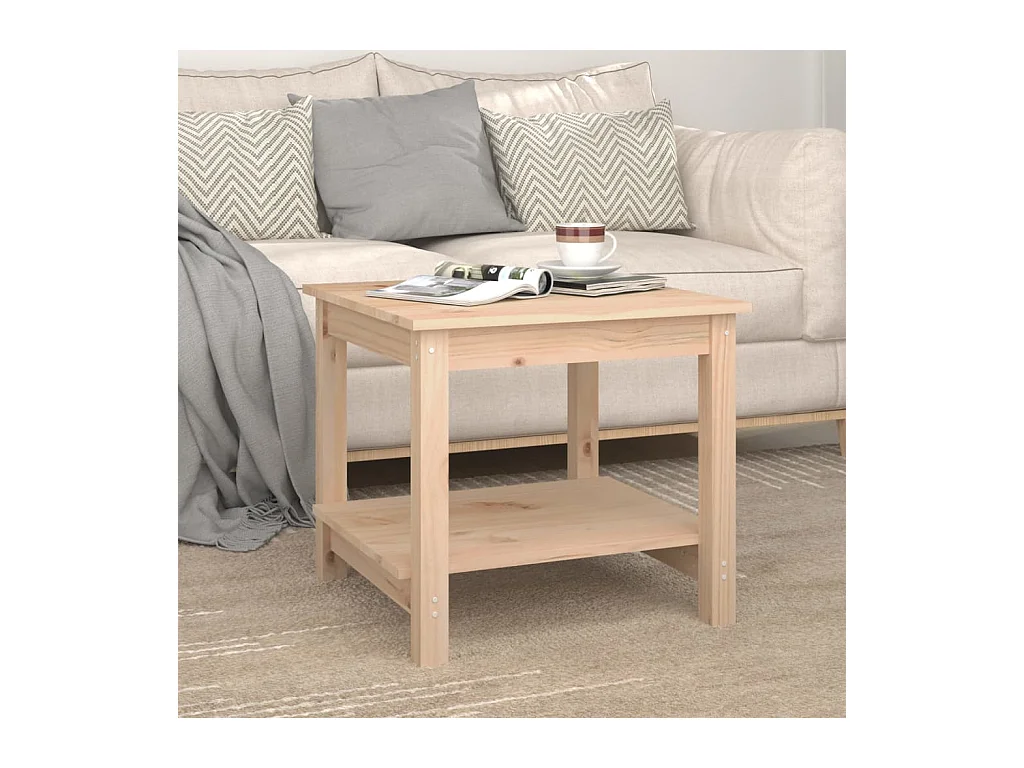 Salontafel 50x50x45 cm Massief grenenhout