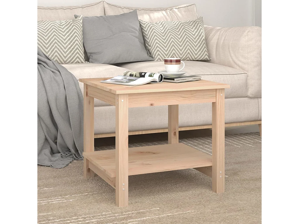 Salontafel 50x50x45 cm Massief grenenhout