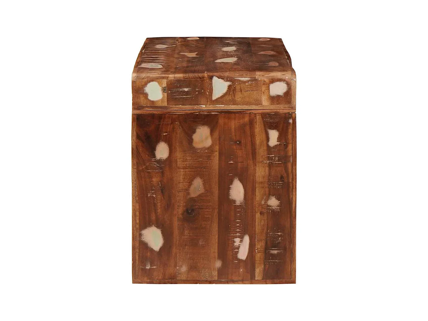 Table d'appoint 60 x 35 x 45 cm bois de récupération massif