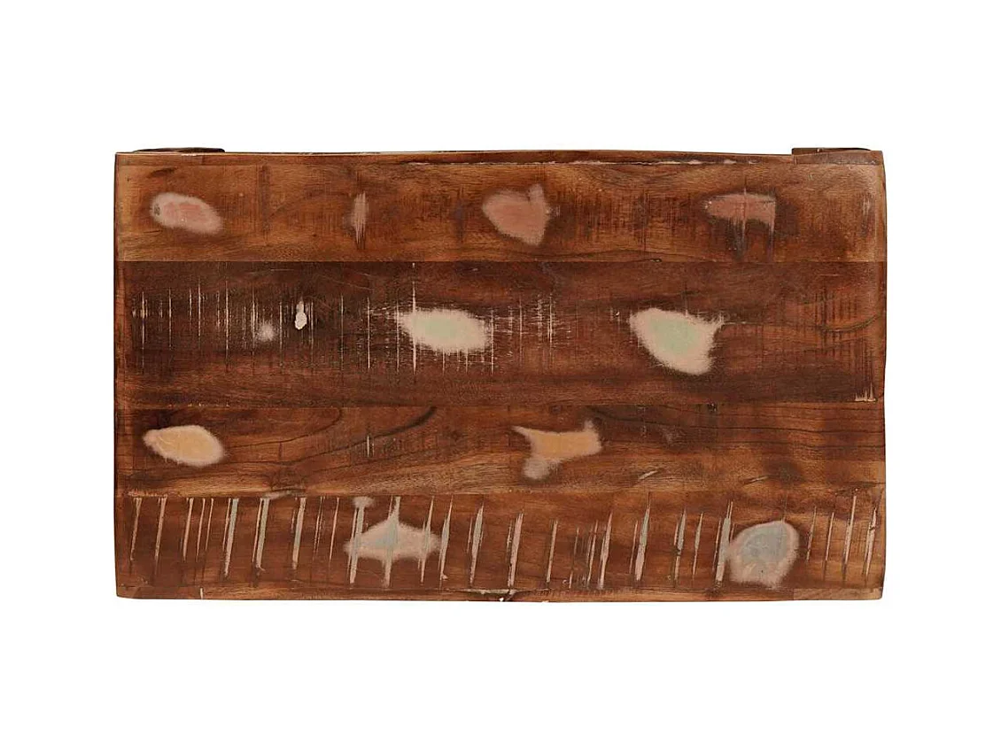 Table d'appoint 60 x 35 x 45 cm bois de récupération massif