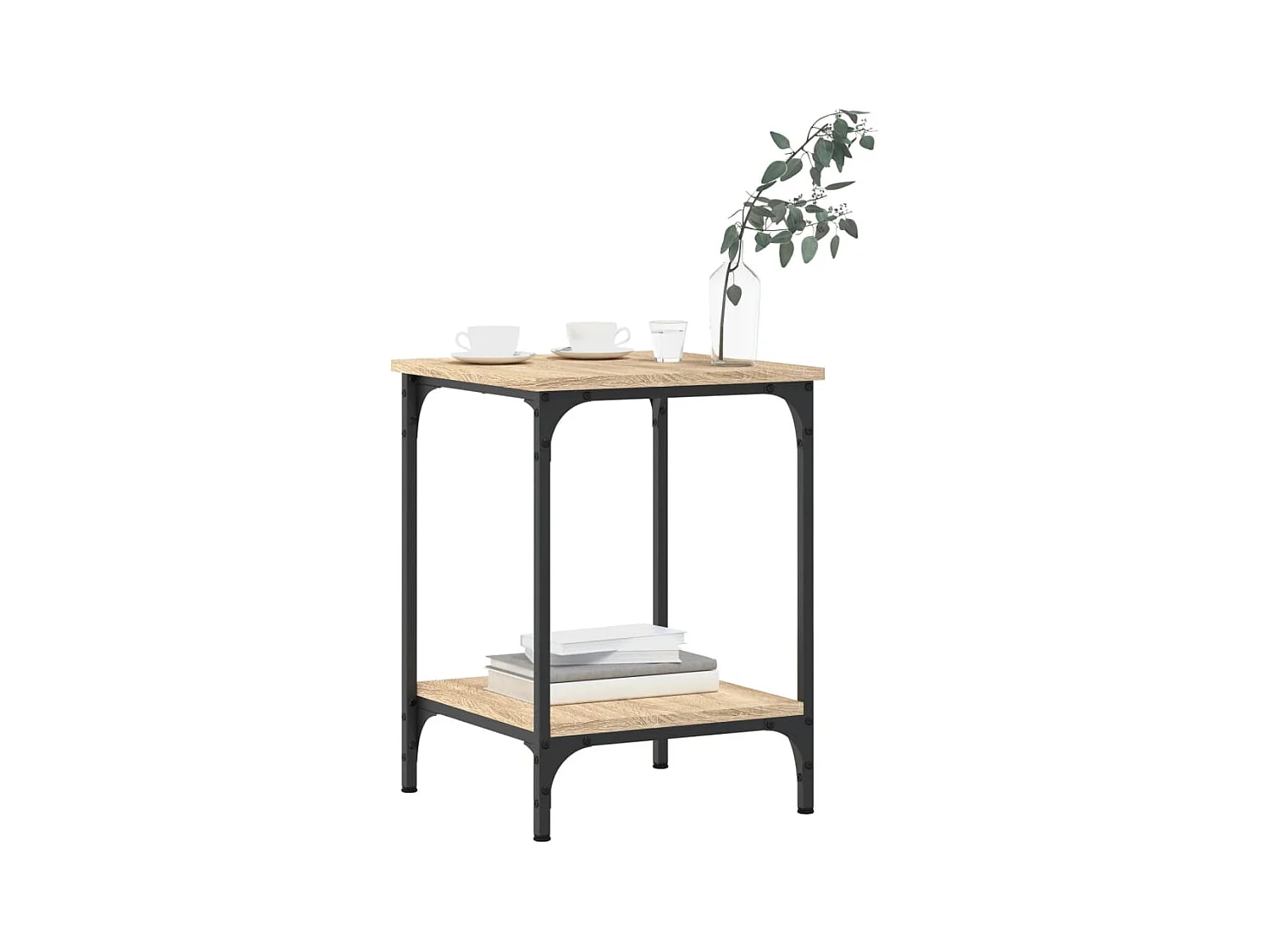 Table basse chêne sonoma 40x40x55 cm bois d'ingénierie