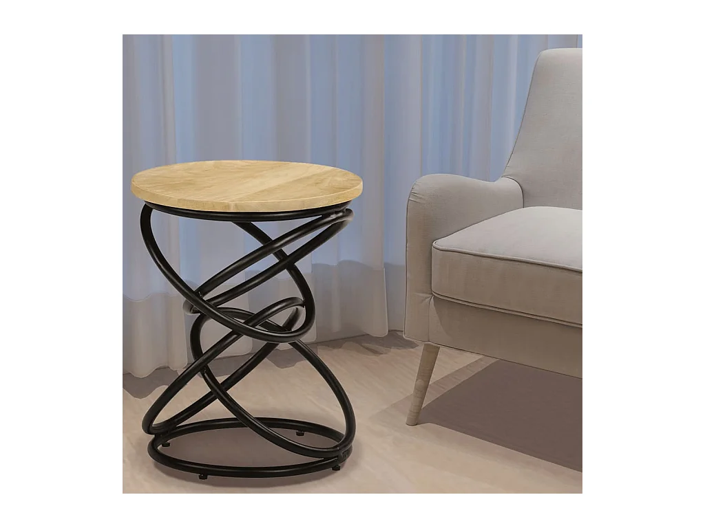 Mesa auxiliar Madera maciza de mango 40x50 cm