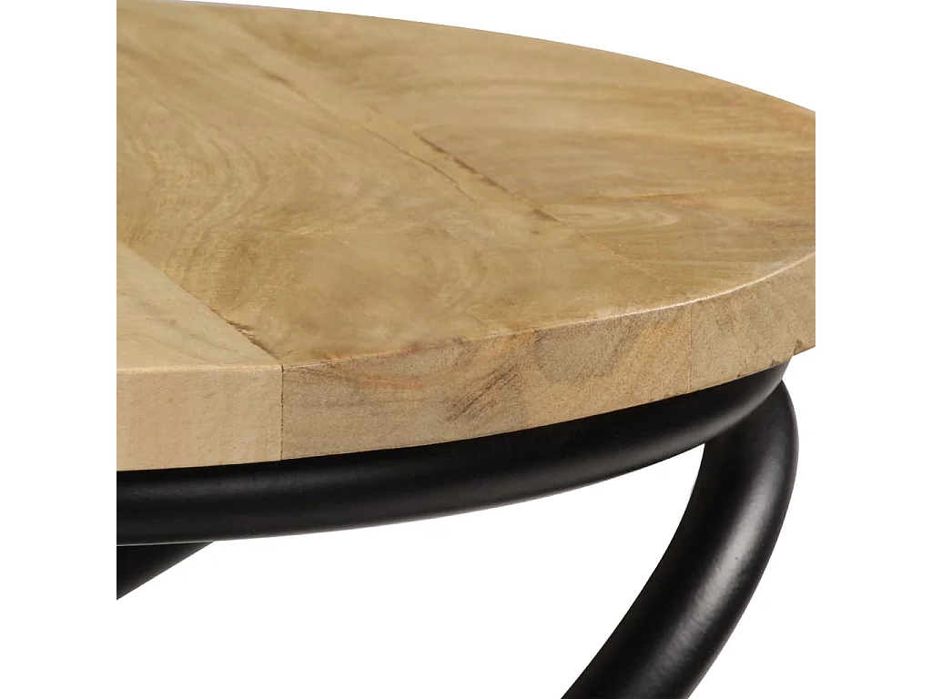 Mesa auxiliar Madera maciza de mango 40x50 cm