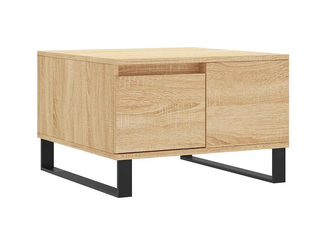 Table basse chêne sonoma 55x55x36,5 cm bois d'ingénierie