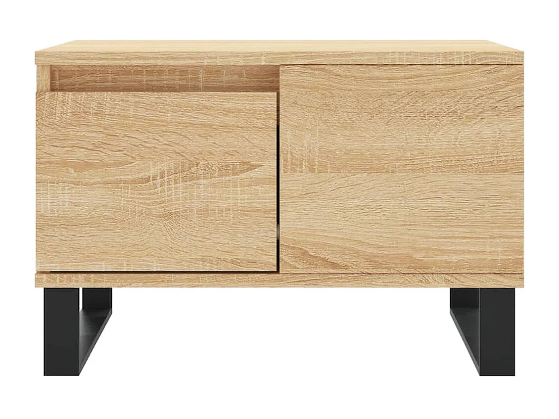 Table basse chêne sonoma 55x55x36,5 cm bois d'ingénierie