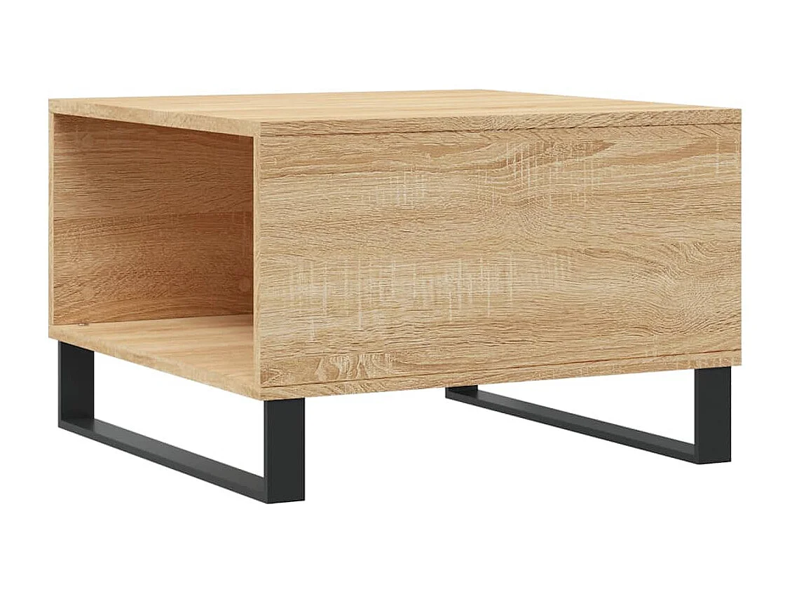 Table basse chêne sonoma 55x55x36,5 cm bois d'ingénierie