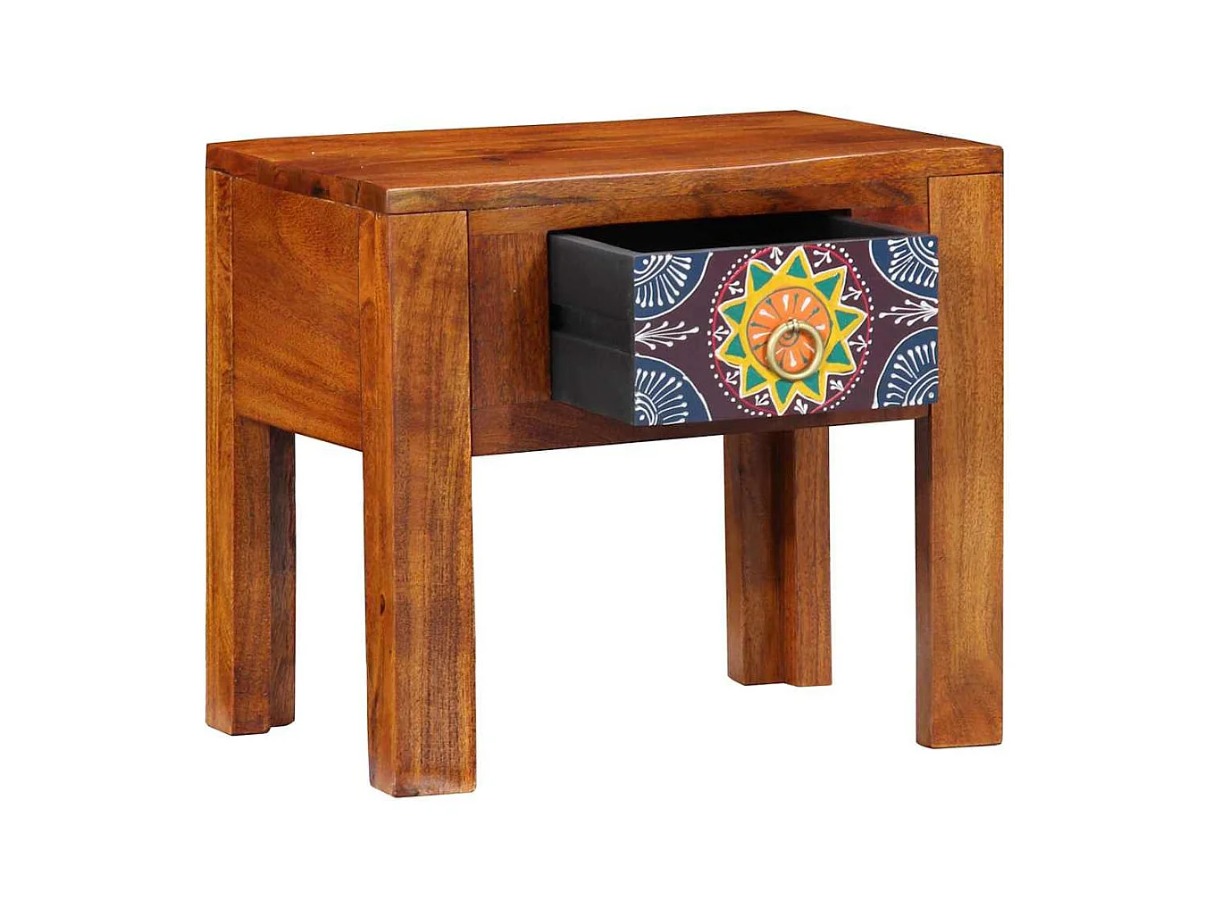 Table d'appoint Marron 40 x 30 x 36 cm Bois d'acacia massif
