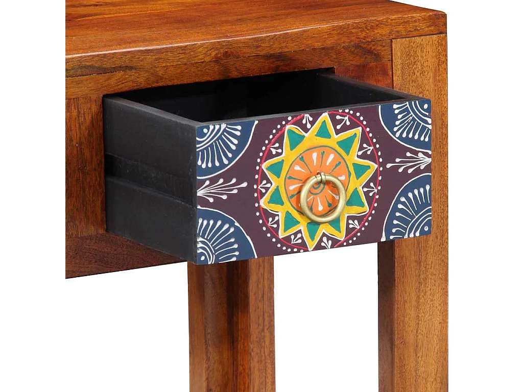 Table d'appoint Marron 40 x 30 x 36 cm Bois d'acacia massif