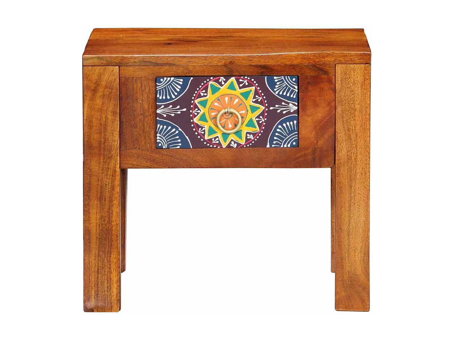 Table d'appoint Marron 40 x 30 x 36 cm Bois d'acacia massif