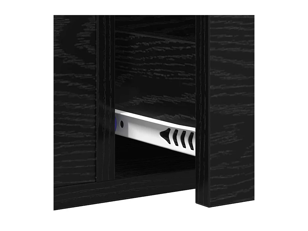 Table console Chêne noir 100 x 34.5 x 75 cm Bois d'ingénierie