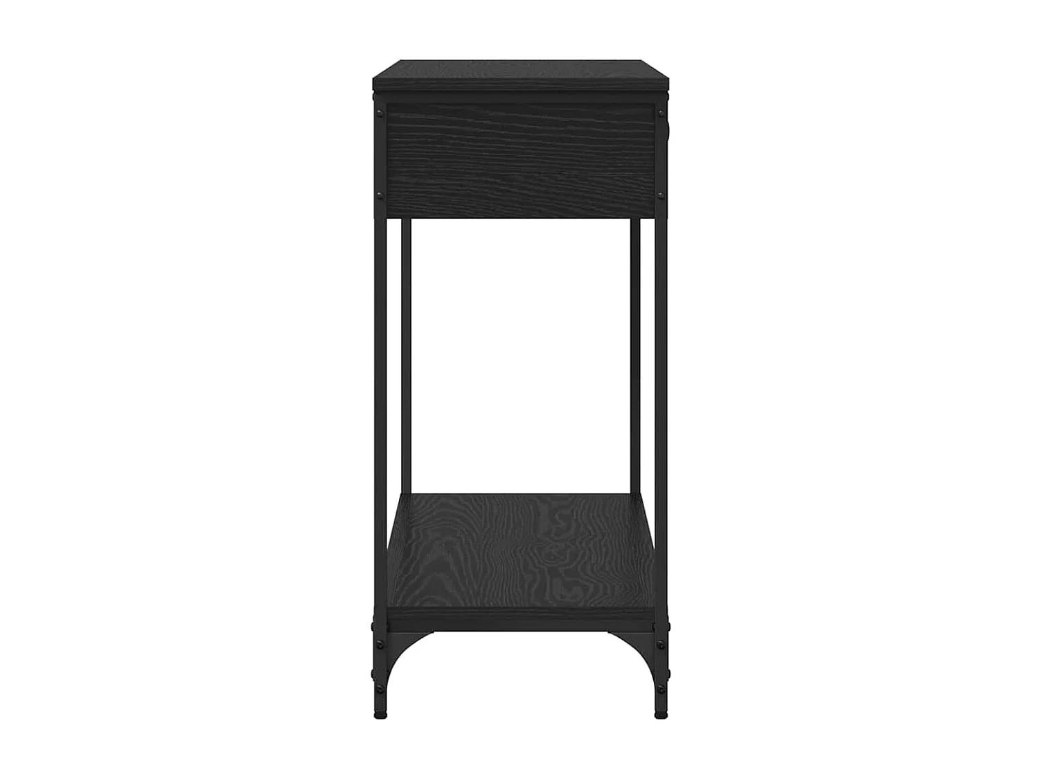 Consoletafel Zwarte eik 100 x 34,5 x 75 cm Bewerkt hout