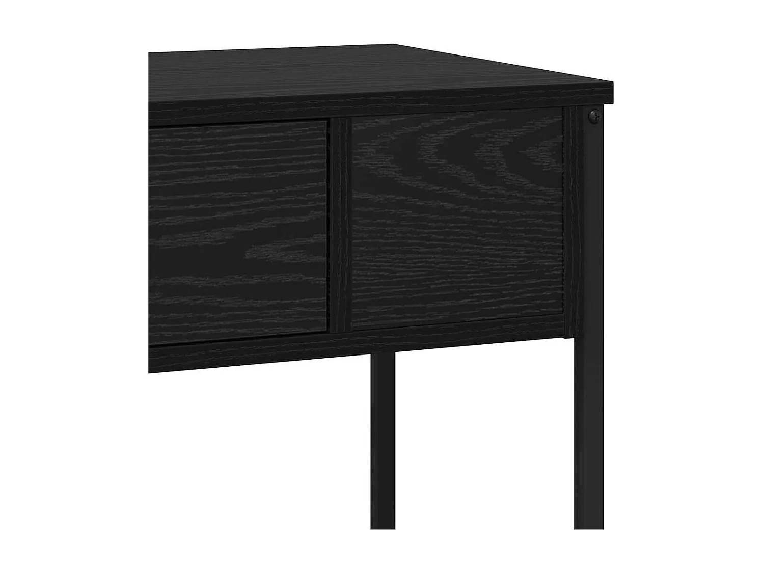 Table console Chêne noir 100 x 34.5 x 75 cm Bois d'ingénierie