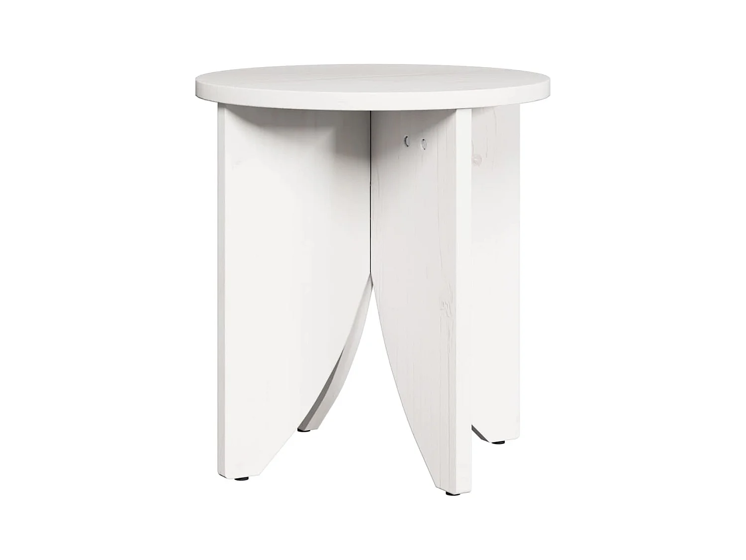 Mesa de centro 2 piezas Blanco 41,5 x 41,5 x 44 cm Madera maciza de pino