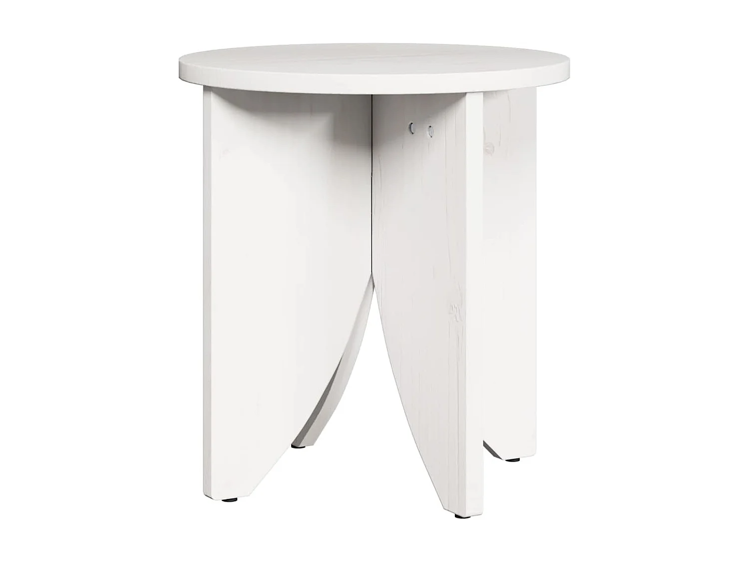 Table basse 2 pcs Blanc 41,5 x 41,5 x 44 cm Bois massif en pin