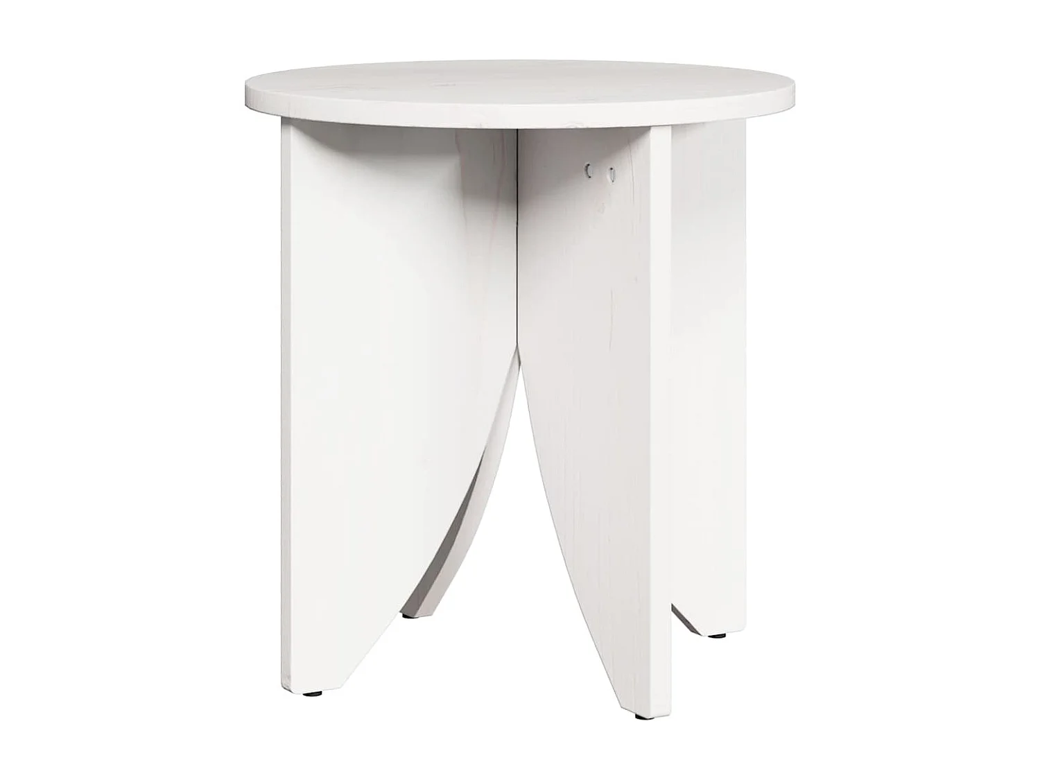 Table basse 2 pcs Blanc 41,5 x 41,5 x 44 cm Bois massif en pin