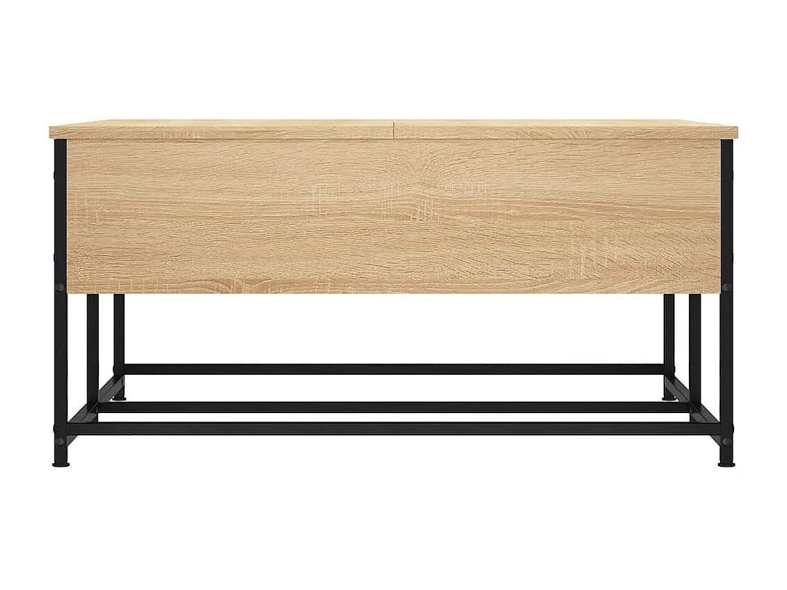 Table basse chêne sonoma 80x80x40 cm bois d'ingénierie