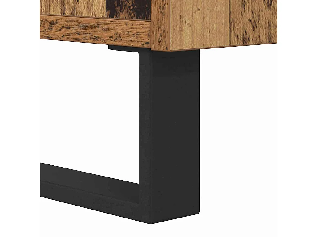 Tavolino da caffè in legno antico 80 x 80 x 36,5 cm Legno ingegnerizzato