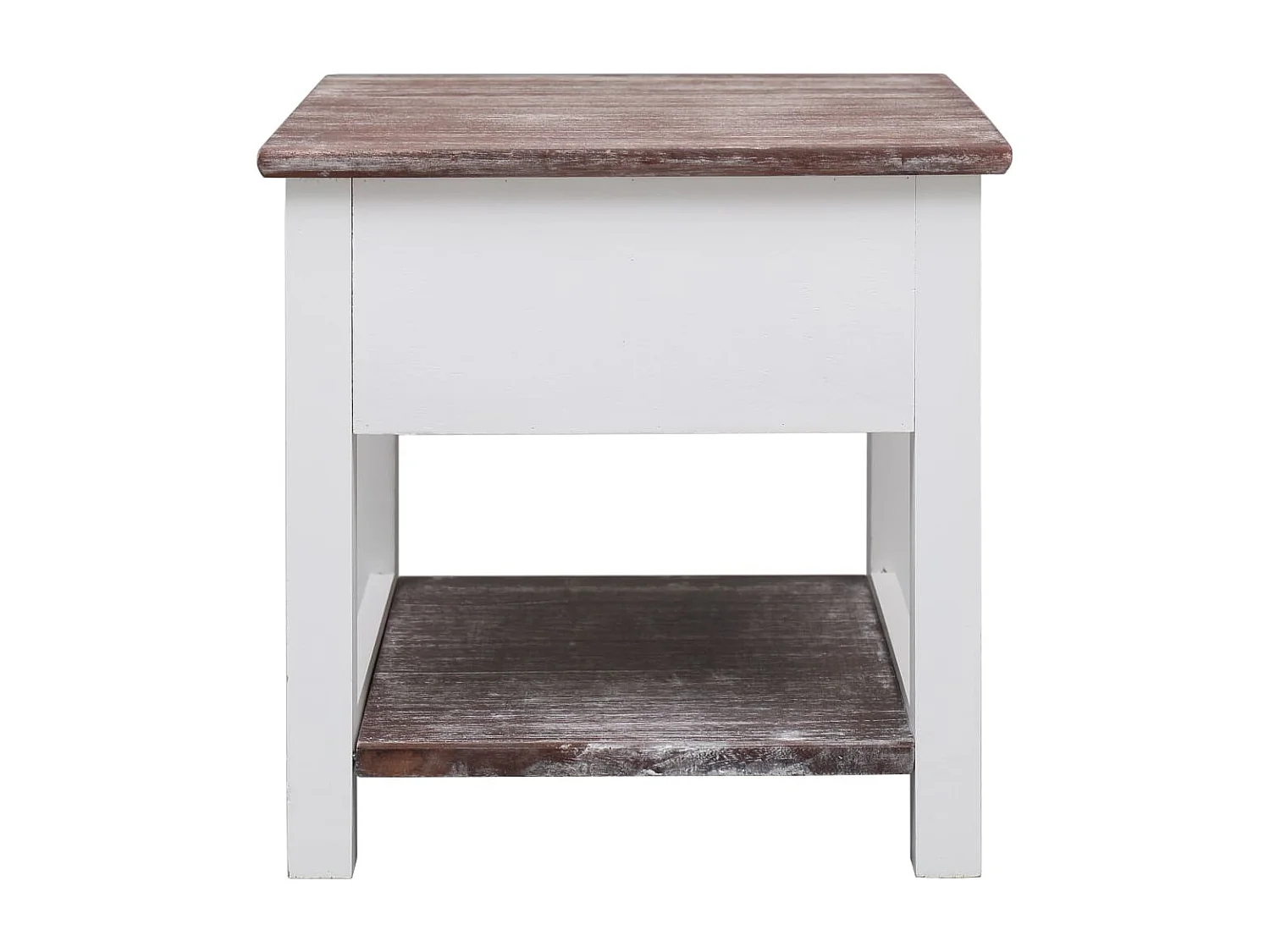 Bruine bijzettafel 40x40x40 cm Paulowniahout