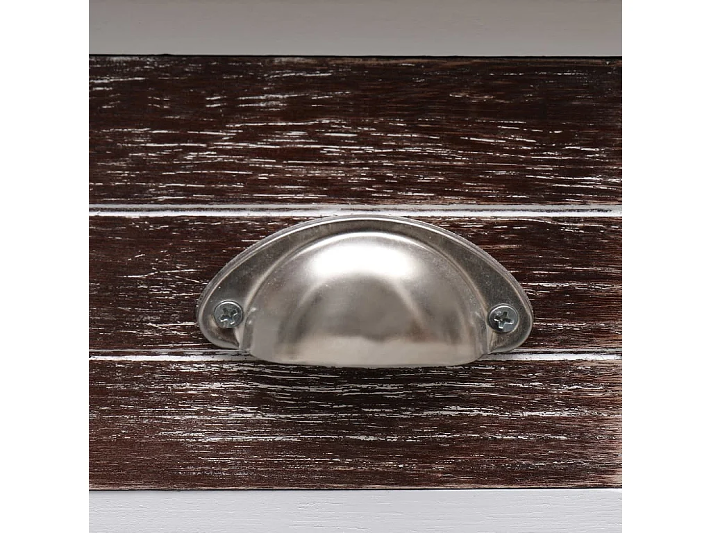 Bruine bijzettafel 40x40x40 cm Paulowniahout