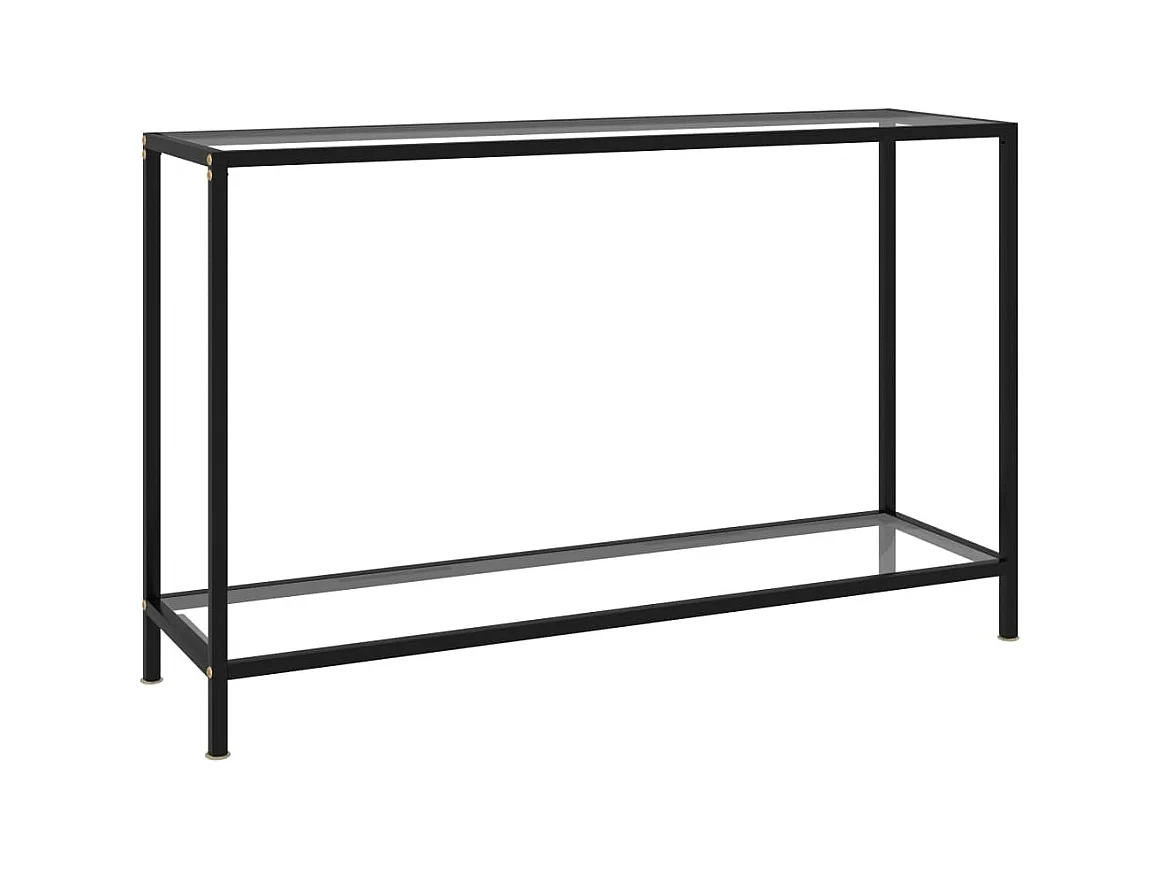 Consoletafel Transparant 120x35x75 cm Gehard glas