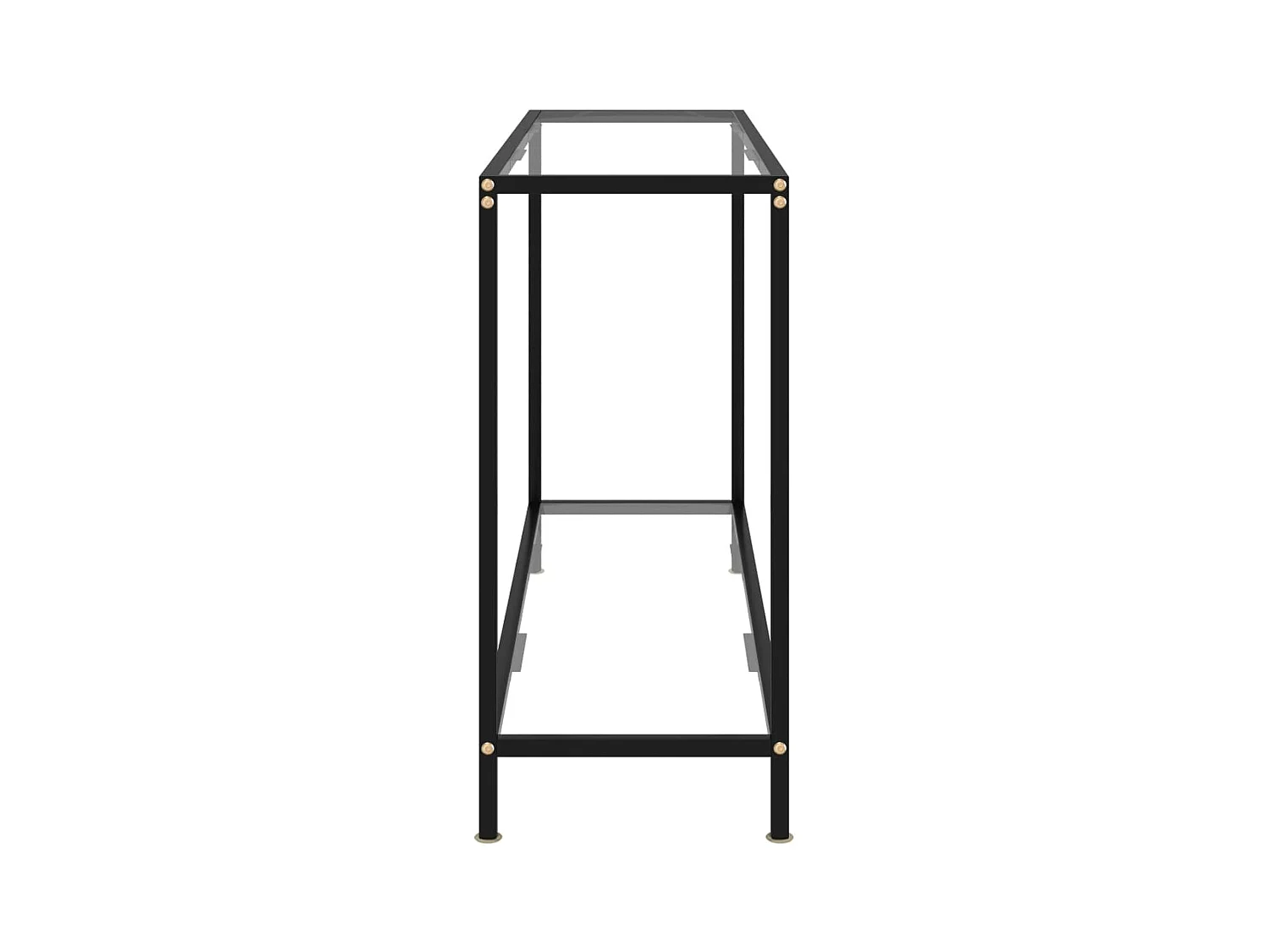 Consoletafel Transparant 120x35x75 cm Gehard glas