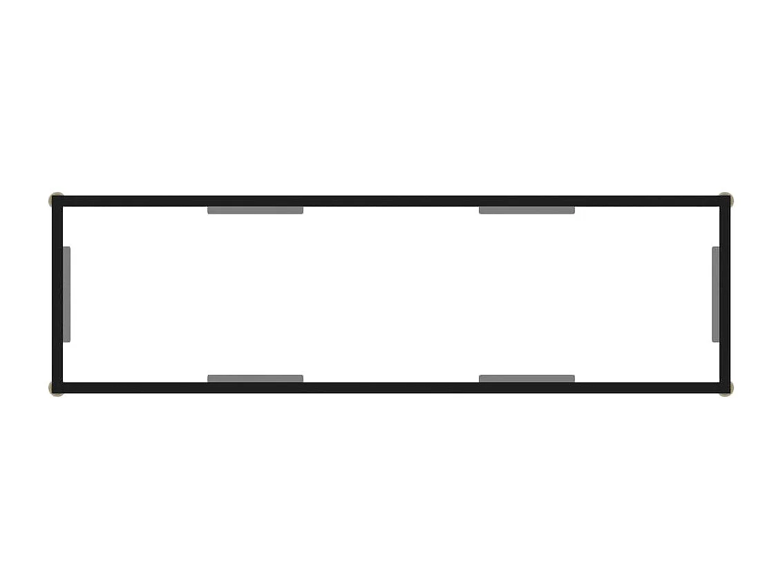 Consoletafel Transparant 120x35x75 cm Gehard glas