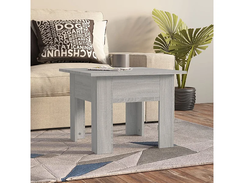 Sonoma salontafel grijs 55x55x42 cm bewerkt hout
