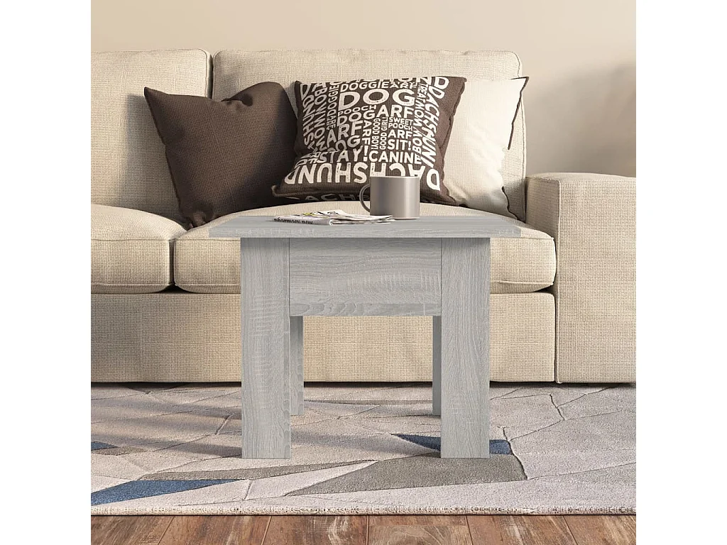Sonoma salontafel grijs 55x55x42 cm bewerkt hout