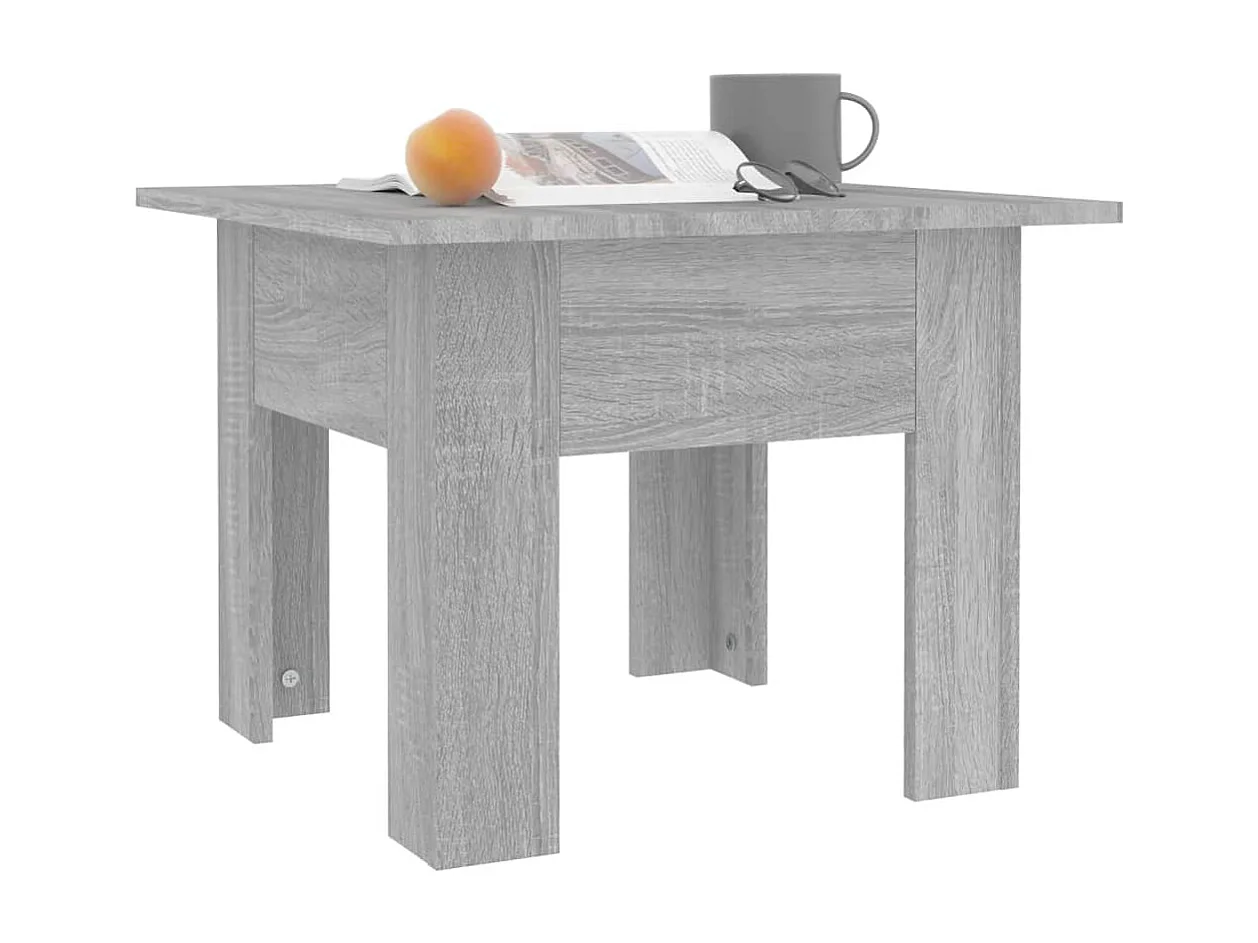 Sonoma salontafel grijs 55x55x42 cm bewerkt hout