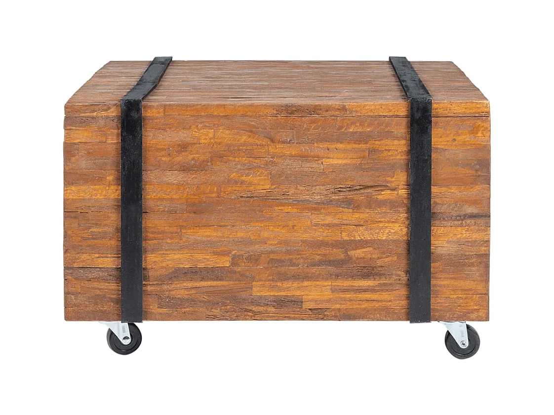 Table d'appoint en teck 60 x 60 x 38 cm