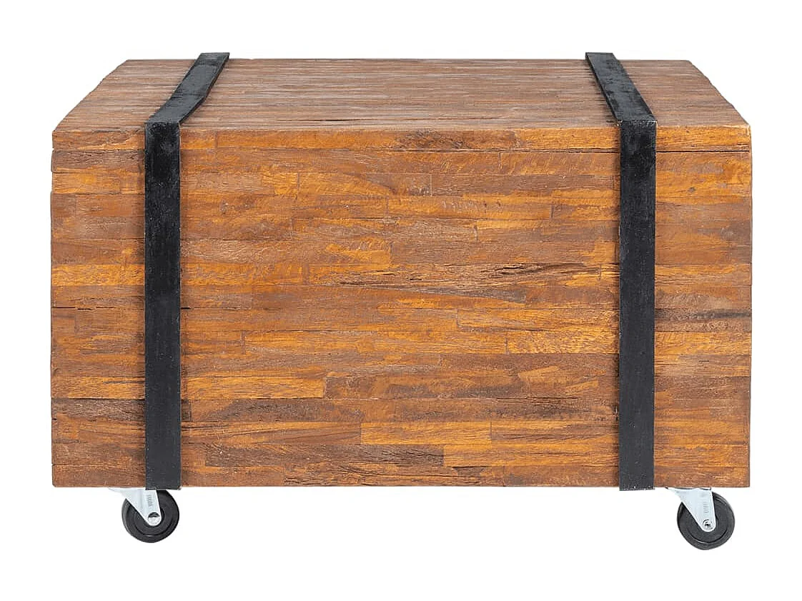 Table d'appoint en teck 60 x 60 x 38 cm