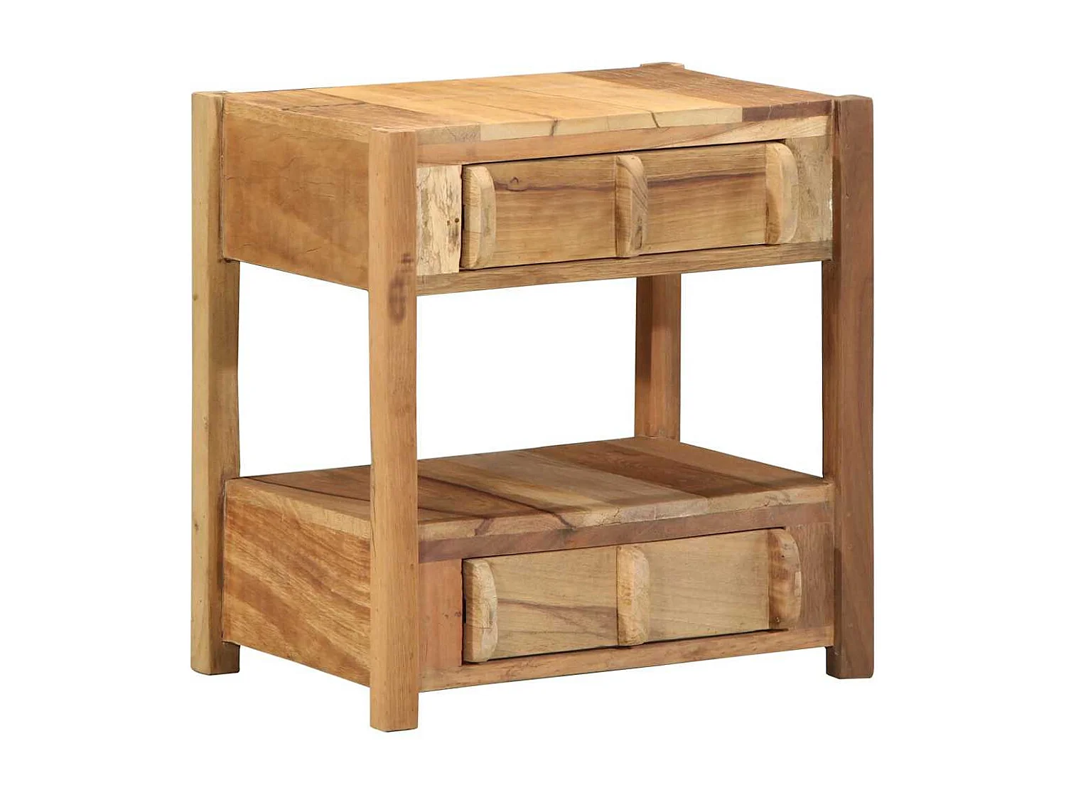 Table d'appoint avec tiroir Marron 43 x 32 x 46 cm