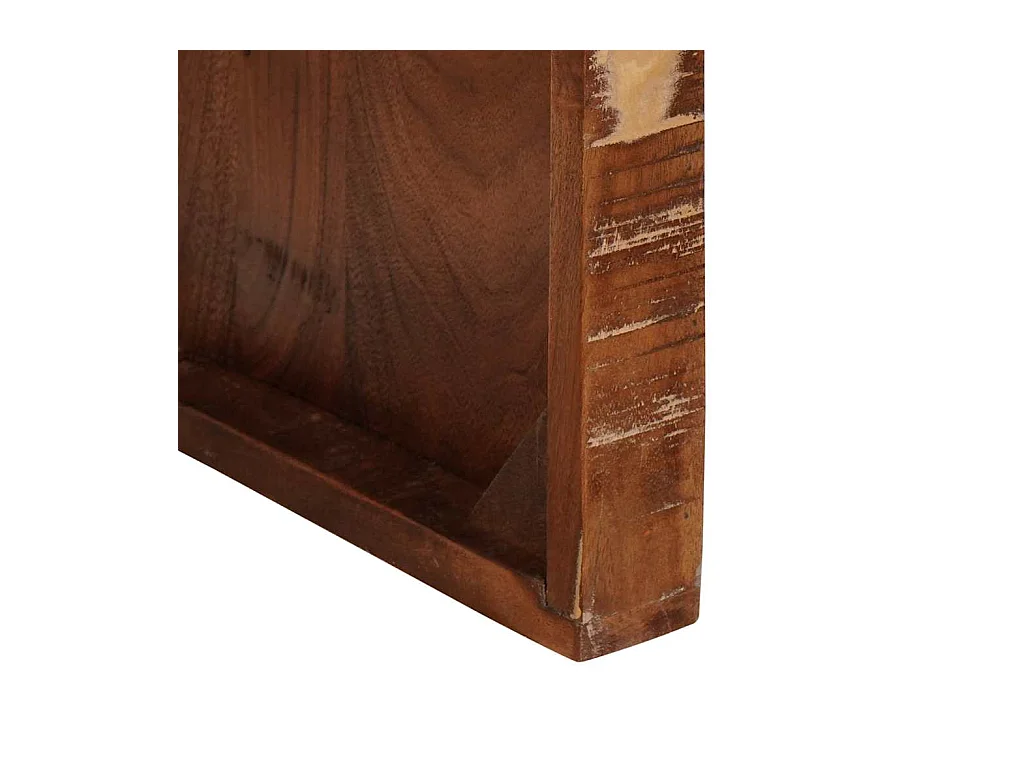 Tavolini impilabili 3 pezzi in legno massello di recupero