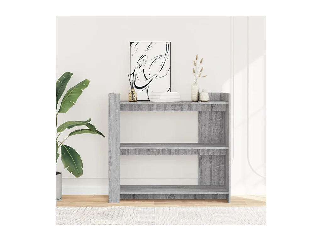 Sonoma consoletafel grijs 100x35x90 cm bewerkt hout