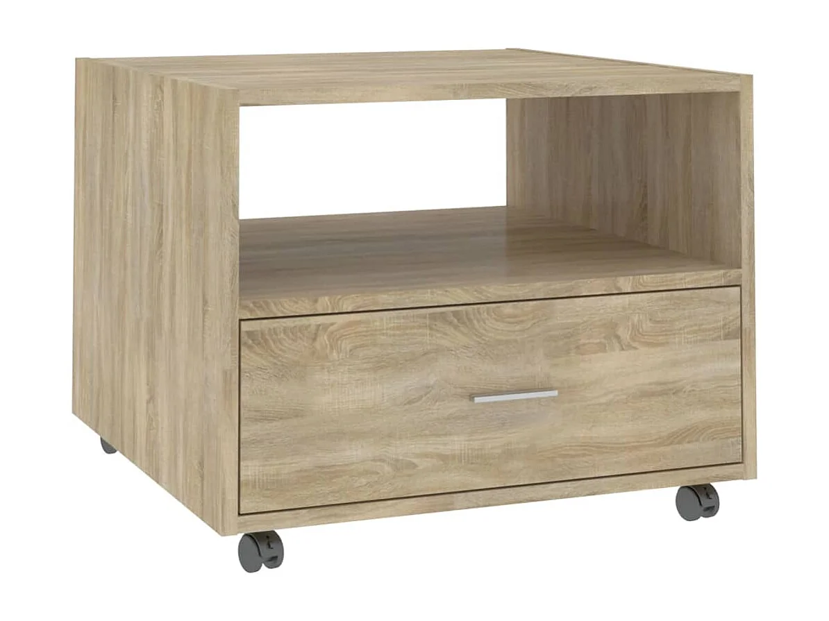 Tavolino da caffè in rovere Sonoma 55x55x40 cm in legno ingegnerizzato