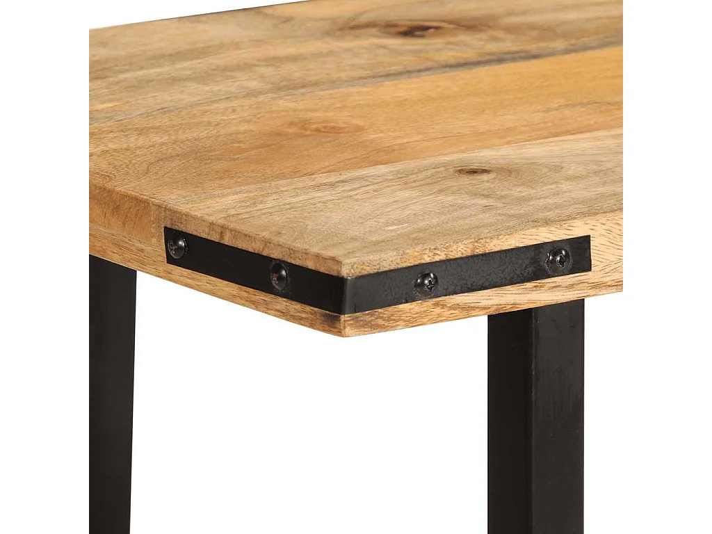 Consoletafel 140x35x70 cm massief mangohout