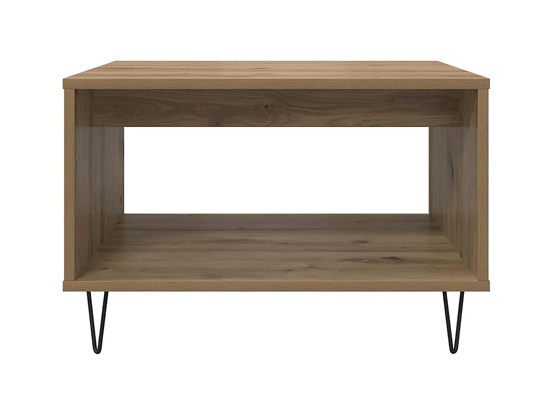 Handgemaakte eikenhouten salontafel 60 x 50 x 40 cm Technisch hout